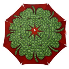 Shamrock Irish Ireland Clover Day Straight Umbrellas by Simbadda