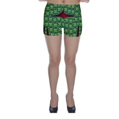 Shamrock Irish Ireland Clover Day Skinny Shorts by Simbadda