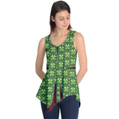 Shamrock Irish Ireland Clover Day Sleeveless Tunic by Simbadda