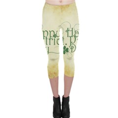 Irish St Patrick S Day Ireland Capri Leggings  by Simbadda