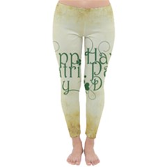 Irish St Patrick S Day Ireland Classic Winter Leggings by Simbadda