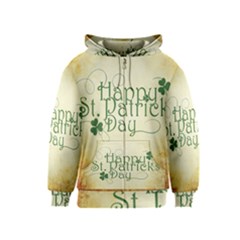 Irish St Patrick S Day Ireland Kids  Zipper Hoodie