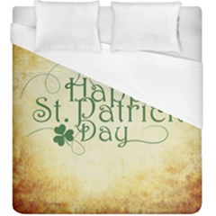 Irish St Patrick S Day Ireland Duvet Cover (king Size) by Simbadda