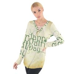 Irish St Patrick S Day Ireland Women s Tie Up Tee by Simbadda