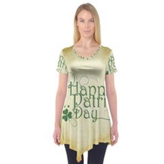 Irish St Patrick S Day Ireland Short Sleeve Tunic  by Simbadda