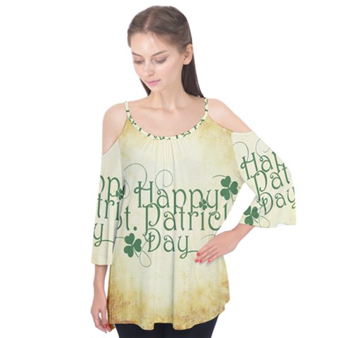 Irish St Patrick S Day Ireland Flutter Tees by Simbadda