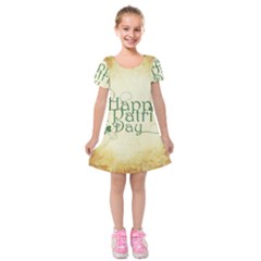 Irish St Patrick S Day Ireland Kids  Short Sleeve Velvet Dress