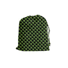 St Patrick S Day Background Drawstring Pouches (medium)  by Simbadda