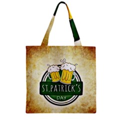 Irish St Patrick S Day Ireland Beer Zipper Grocery Tote Bag by Simbadda