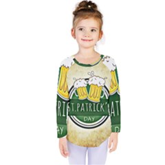 Irish St Patrick S Day Ireland Beer Kids  Long Sleeve Tee