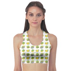 St Patrick S Day Background Symbols Sports Bra by Simbadda