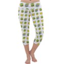 St Patrick S Day Background Symbols Capri Yoga Leggings View1