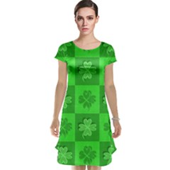 Fabric Shamrocks Clovers Cap Sleeve Nightdress by Simbadda