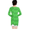 Shamrocks 3d Fabric 4 Leaf Clover Long Sleeve Nightdress View2