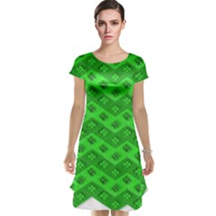 Shamrocks 3d Fabric 4 Leaf Clover Cap Sleeve Nightdress by Simbadda