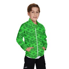 Shamrocks 3d Fabric 4 Leaf Clover Wind Breaker (kids) by Simbadda