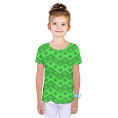 Shamrocks 3d Fabric 4 Leaf Clover Kids  One Piece Tee