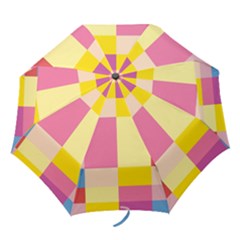 Colorful Squares Background Folding Umbrellas by Simbadda