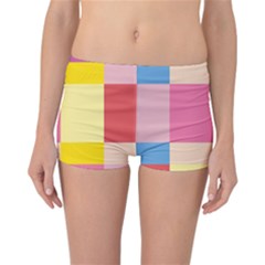 Colorful Squares Background Reversible Bikini Bottoms by Simbadda