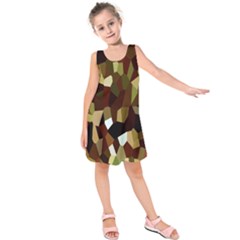 Crystallize Background Kids  Sleeveless Dress by Simbadda