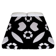 Abstract Background Pattern Fitted Sheet (queen Size)