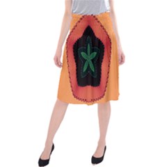 Fractal Flower Midi Beach Skirt by Simbadda