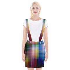 Colorful Abstract Background Suspender Skirt