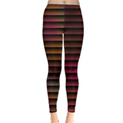 Colorful Venetian Blinds Effect Leggings  by Simbadda