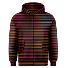 Colorful Venetian Blinds Effect Men s Zipper Hoodie by Simbadda