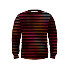 Colorful Venetian Blinds Effect Kids  Sweatshirt by Simbadda