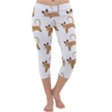 Cute Cats Seamless Wallpaper Background Pattern Capri Yoga Leggings View1