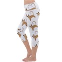 Cute Cats Seamless Wallpaper Background Pattern Capri Yoga Leggings View2