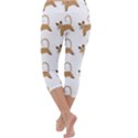 Cute Cats Seamless Wallpaper Background Pattern Capri Yoga Leggings View4