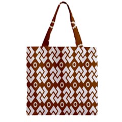 Art Abstract Background Pattern Zipper Grocery Tote Bag by Simbadda