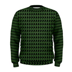 Clovers On Black Men s Sweatshirt