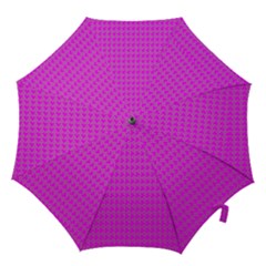 Clovers On Pink Hook Handle Umbrellas (large)