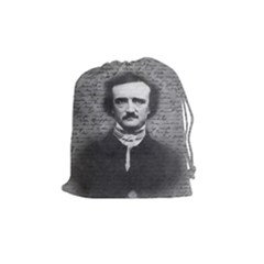 Edgar Allan Poe  Drawstring Pouches (medium)  by Valentinaart