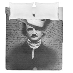 Edgar Allan Poe  Duvet Cover Double Side (queen Size) by Valentinaart