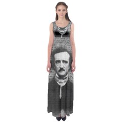 Edgar Allan Poe  Empire Waist Maxi Dress by Valentinaart