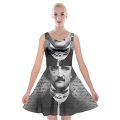 Edgar Allan Poe  Velvet Skater Dress by Valentinaart