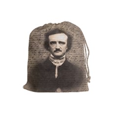 Edgar Allan Poe  Drawstring Pouches (large)  by Valentinaart