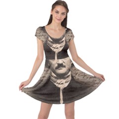 Edgar Allan Poe  Cap Sleeve Dresses by Valentinaart