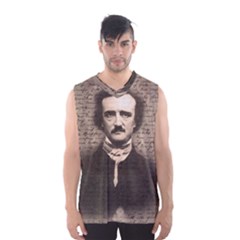 Edgar Allan Poe  Men s Basketball Tank Top by Valentinaart