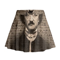 Edgar Allan Poe  Mini Flare Skirt by Valentinaart