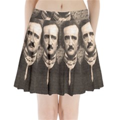 Edgar Allan Poe  Pleated Mini Skirt by Valentinaart