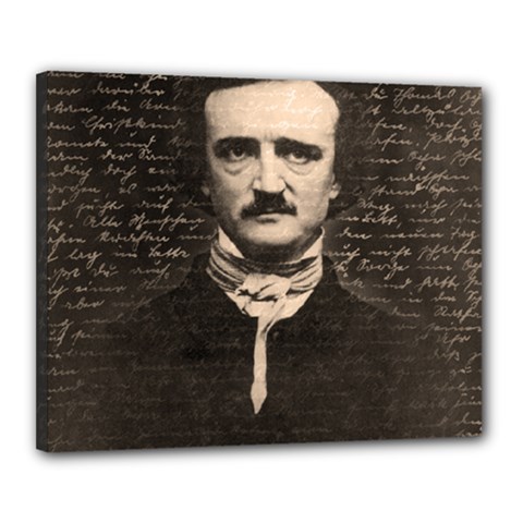 Edgar Allan Poe  Canvas 20  X 16  by Valentinaart