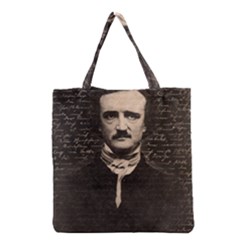 Edgar Allan Poe  Grocery Tote Bag by Valentinaart