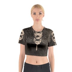 Edgar Allan Poe  Cotton Crop Top by Valentinaart