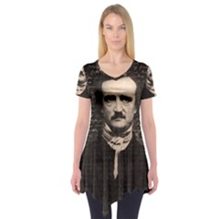 Edgar Allan Poe  Short Sleeve Tunic  by Valentinaart