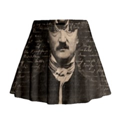 Edgar Allan Poe  Mini Flare Skirt by Valentinaart